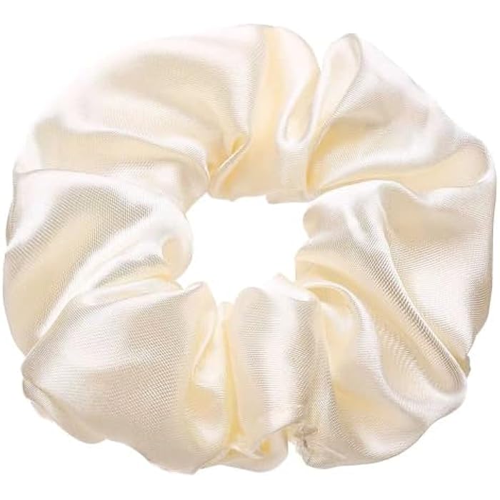 Satin Hair Eraser Set of 6 Large Size Elastics for Women and Girls Soft Elasticized Anti Tangle Hold Hold for All Daily Styles, Formal and Social Occasions - Image 3